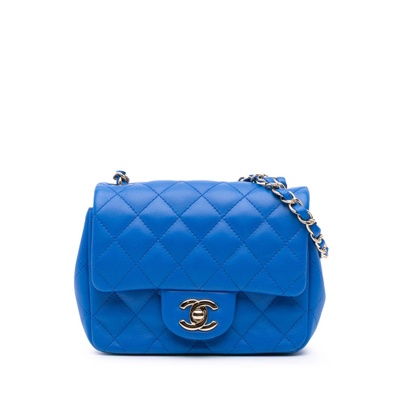 Pre-Loved Chanel Mini Square Classic Lambskin Single Flap - Picture 1 of 11